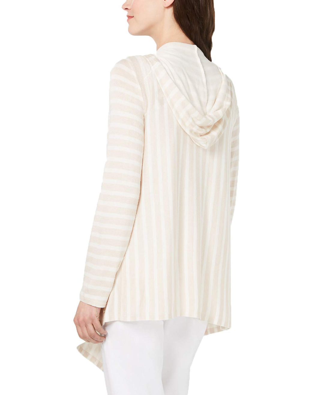 Striped Hooded Completer Cardigan