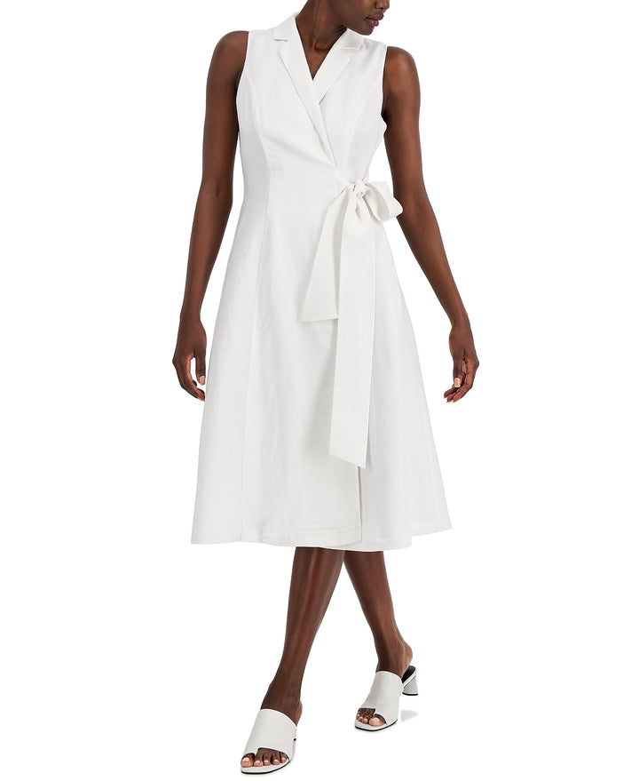 Alfani Womens Wrap Midi Dress