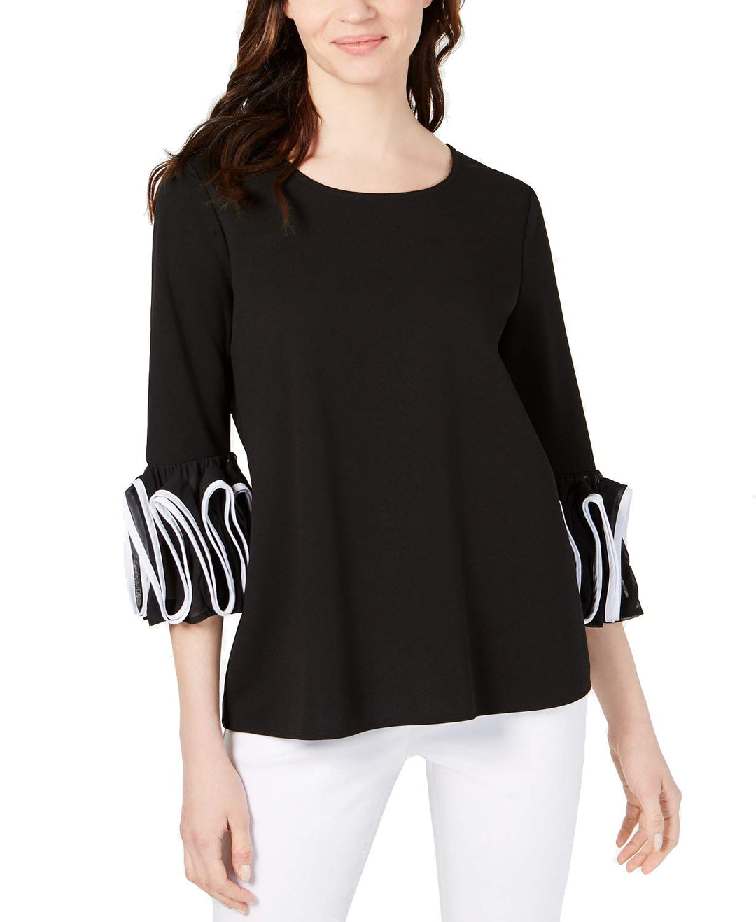 Alfani Spiral Sleeve Top