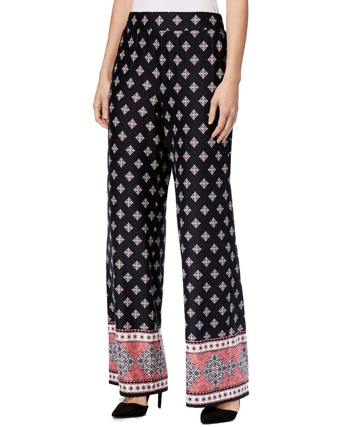 NY Collection Petite Printed Soft Pants