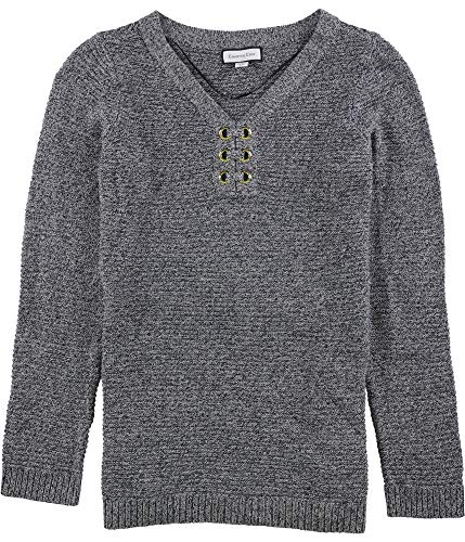 Ribbed Grommet Sweater