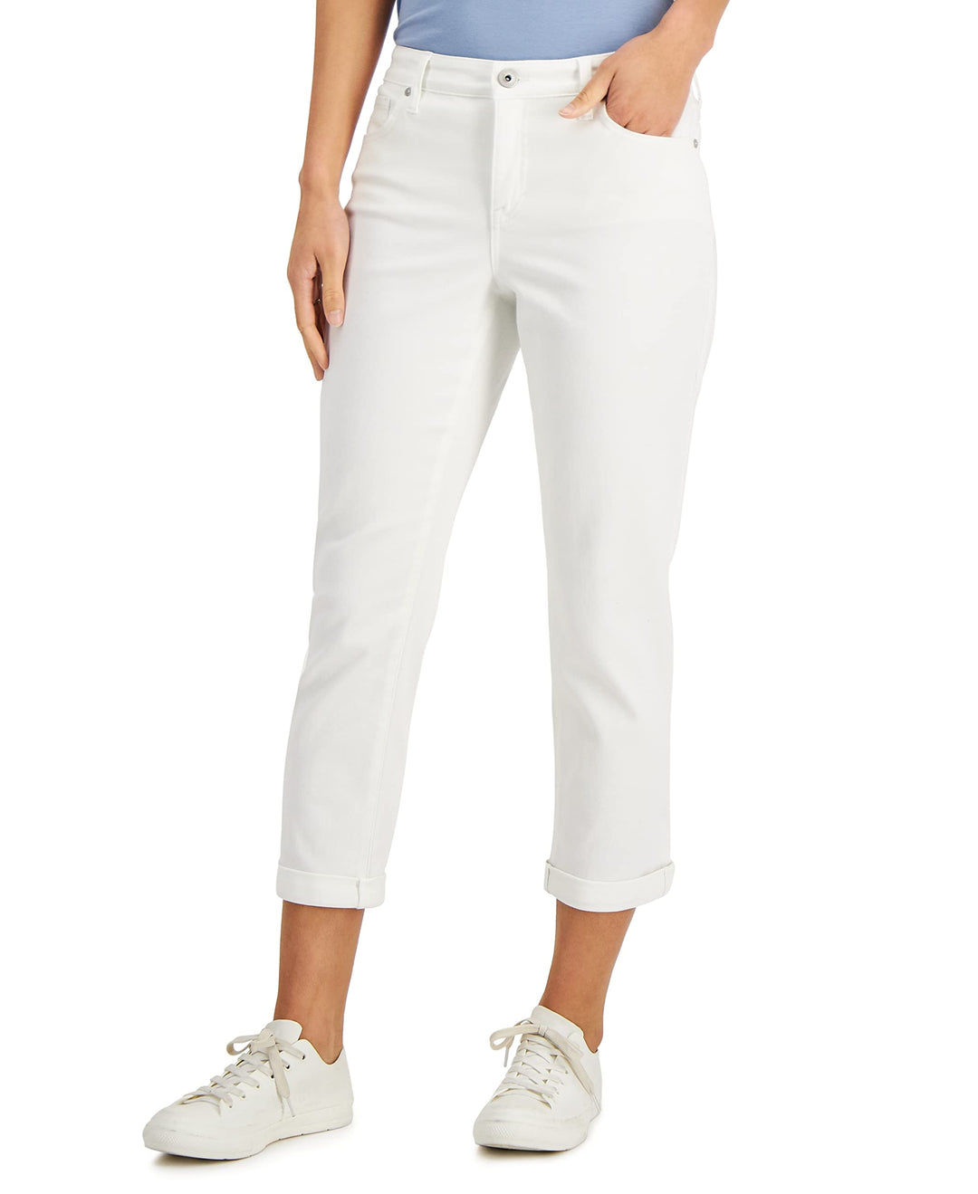 Style & Co Petite Curvy Fit Girlfriend Jeans