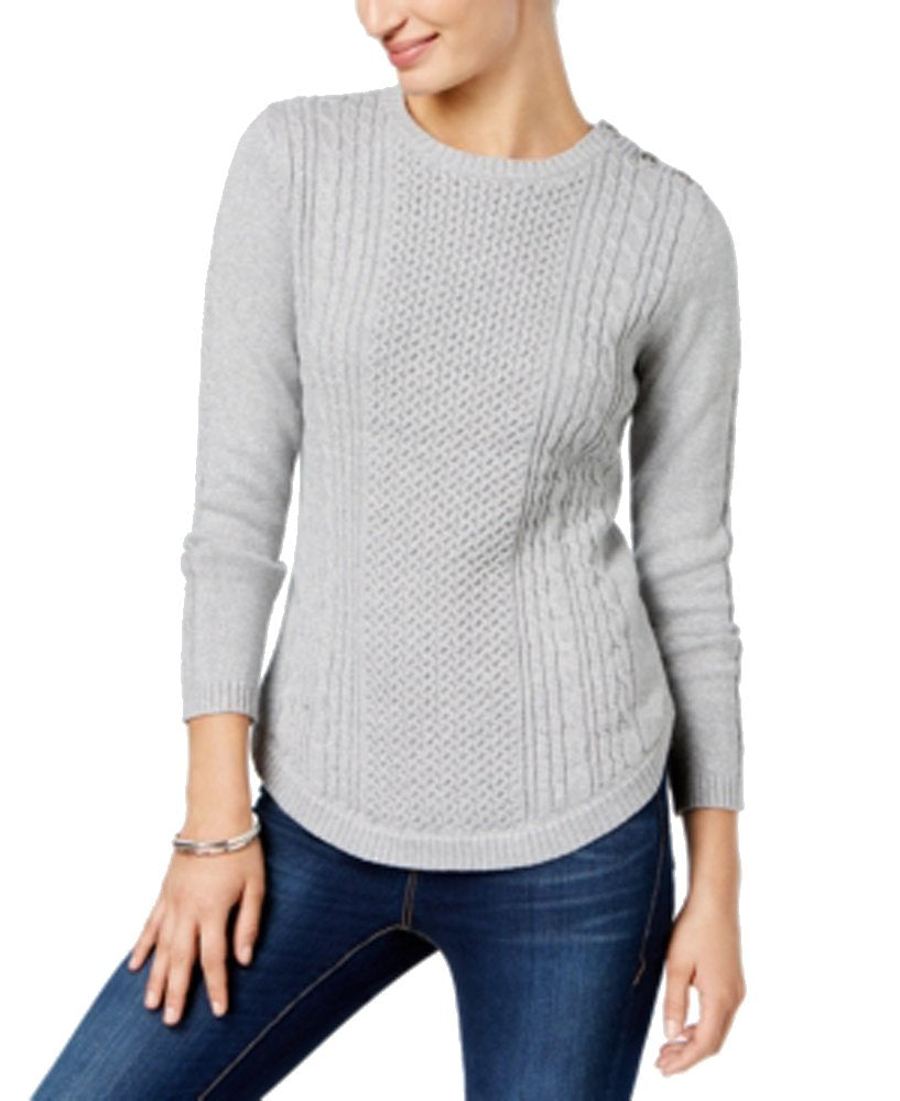 Charter Club Button Shoulder Sweater