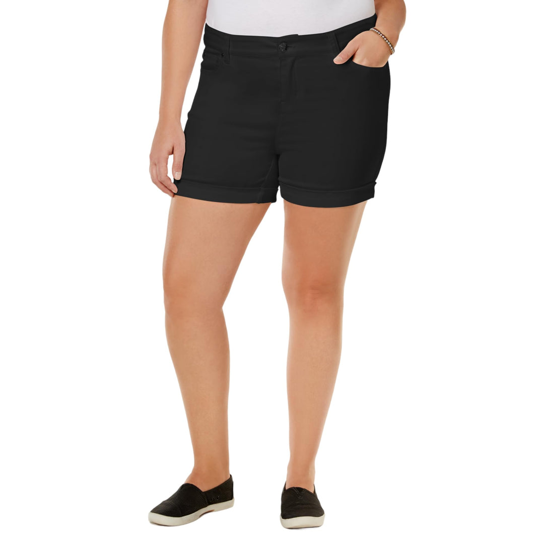 Celebrity Pink Trendy Plus Size High Waisted Denim Shorts