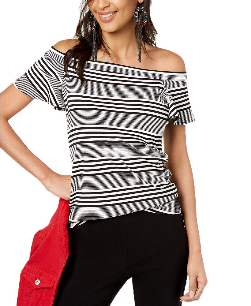 Striped Off The Shoulder Top