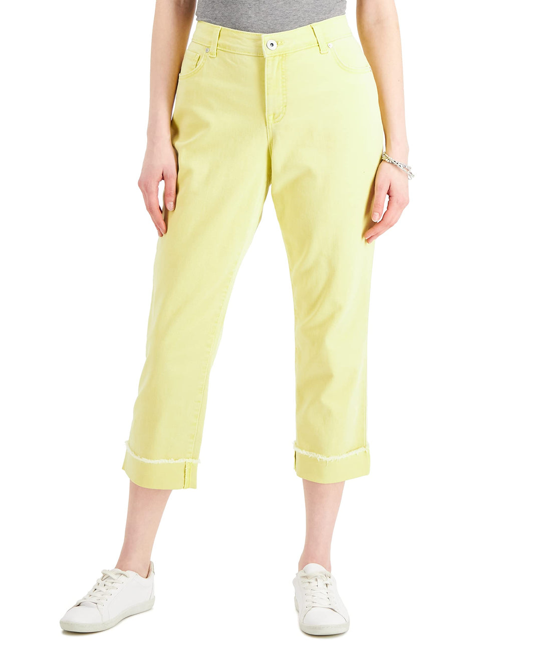 Style & Co Curvy Cuffed Capri Jeans