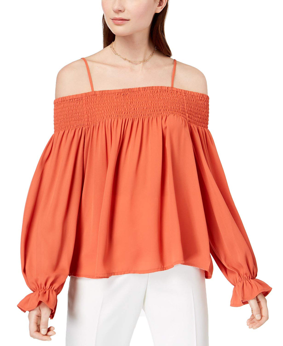 By Ikeddi Juniors' Smocked Off-The-Shoulder Top