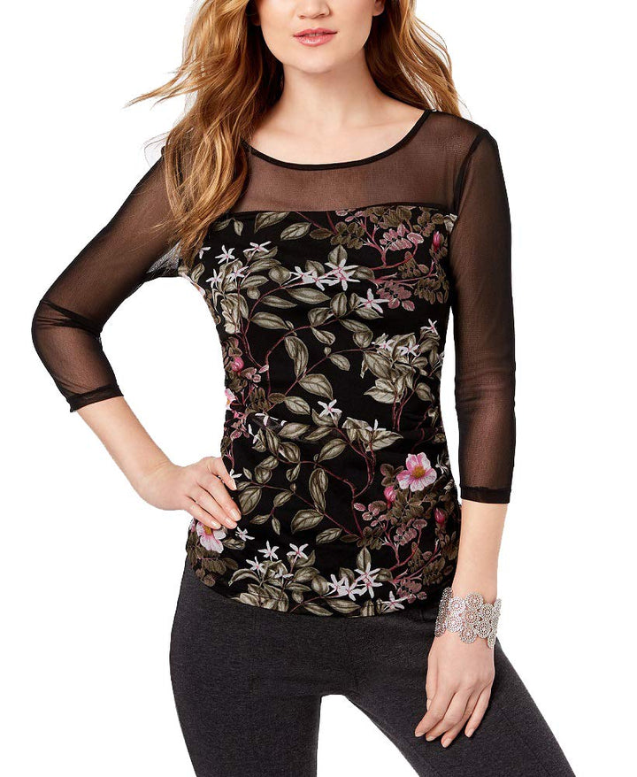 Petite Illusion Yoke Top