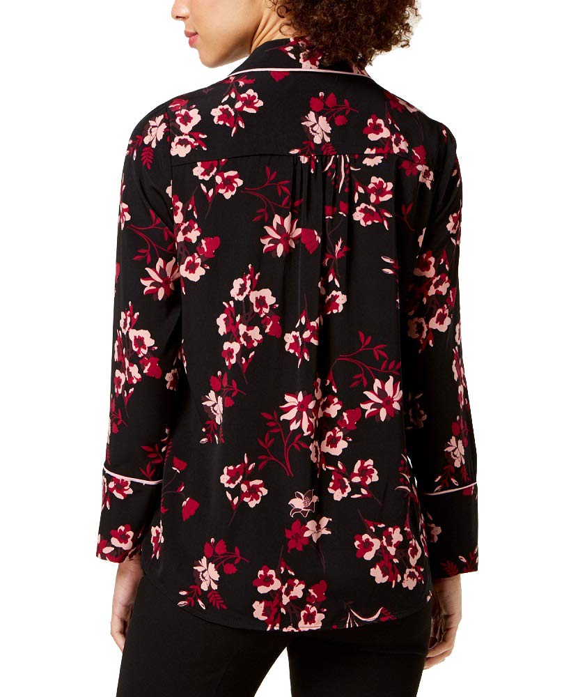 Printed Piped Blouse