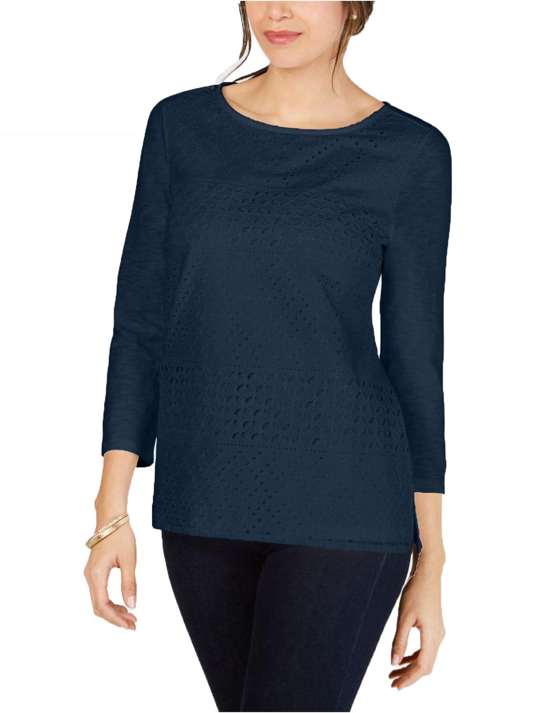 Cotton Eyelet Lace Top