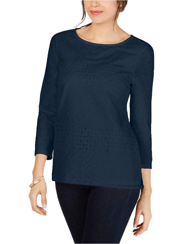 Cotton Eyelet Lace Top