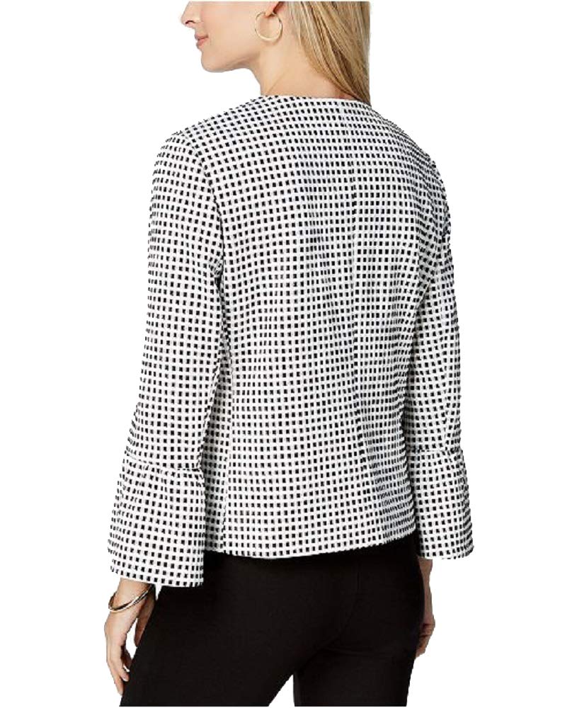 Charter Club Printed Bell Sleeve Jacket