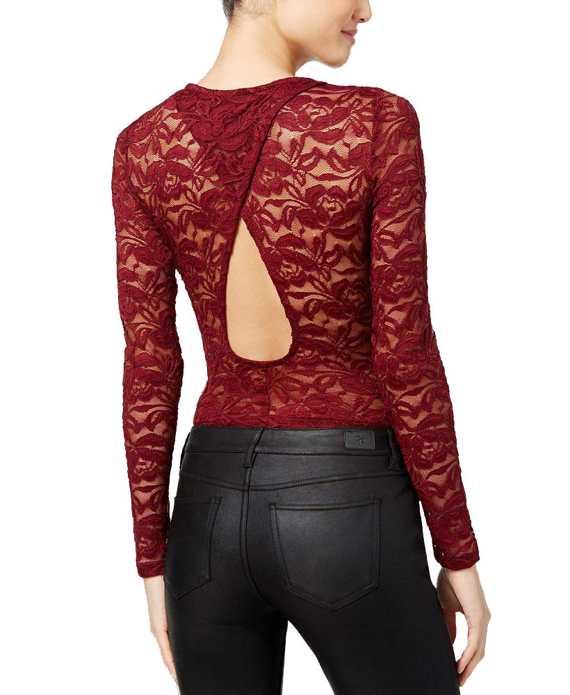 Material Girl Juniors Illusion Lace Bodysuit