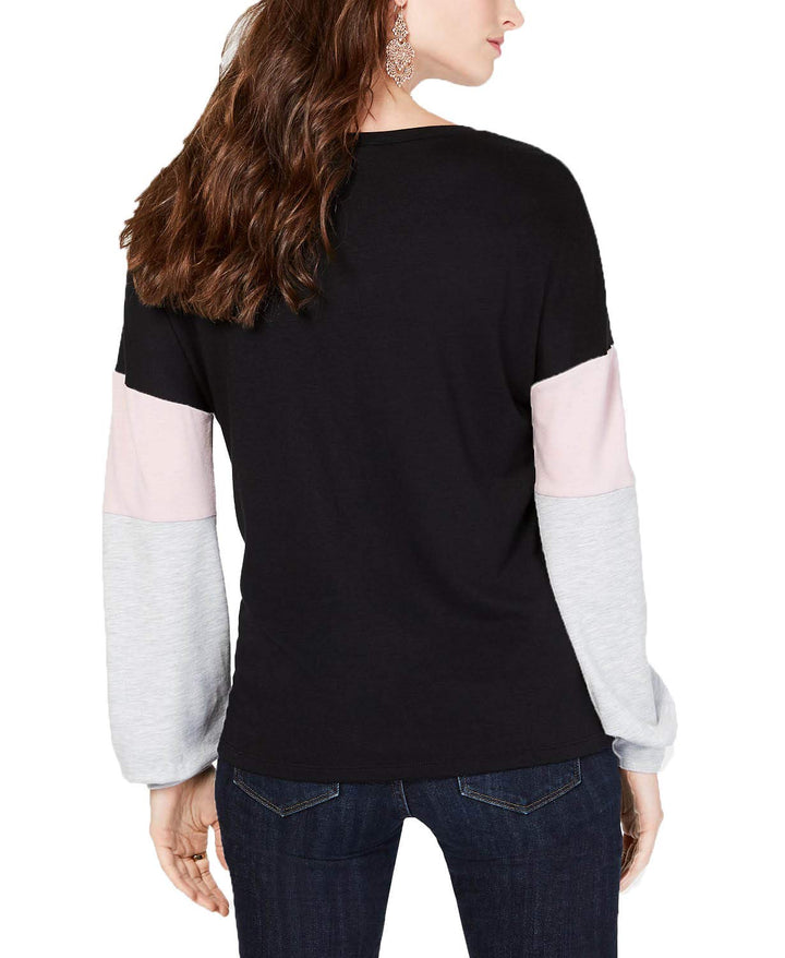 Colorblocked Sleeve Top