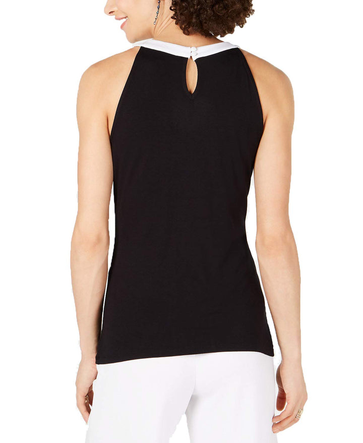 INC Cutout Colorblocked Top