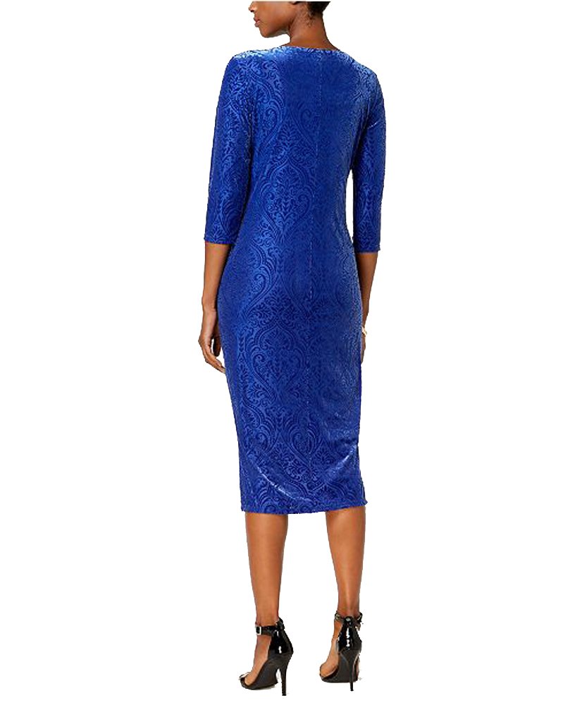 NY Collection Petite Printed Midi Dress