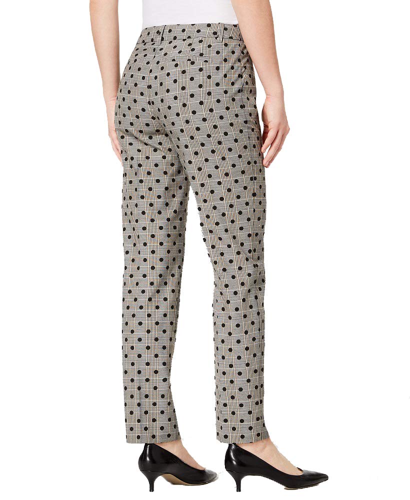 Charter Club Dot Print Plaid Ankle Pants