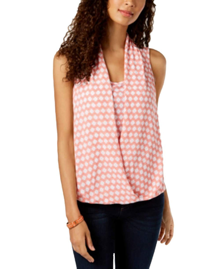 Charter Club Printed Layered Look Top