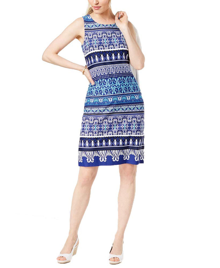 Charter Club Petite Printed Sheath Dress