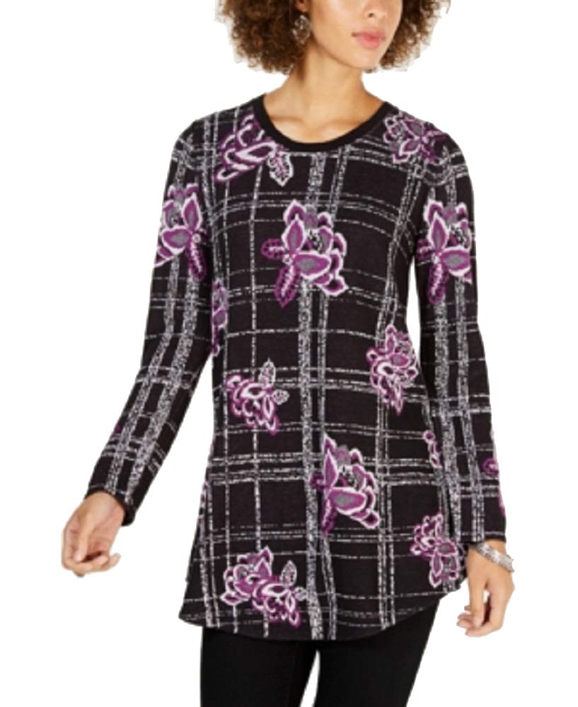 Style & Co Petite Jacquard Tunic Sweater