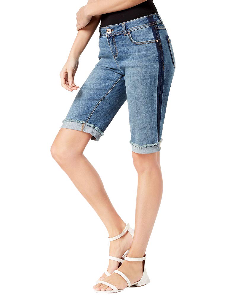 INC International Concepts Womens Mid Rise Contrast Trim Shorts