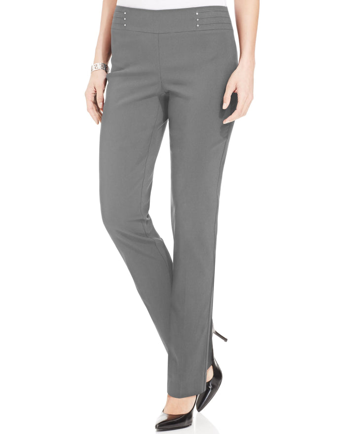 Women's Studded Pull-On Tummy Control Pants, Regular and Short Lengths