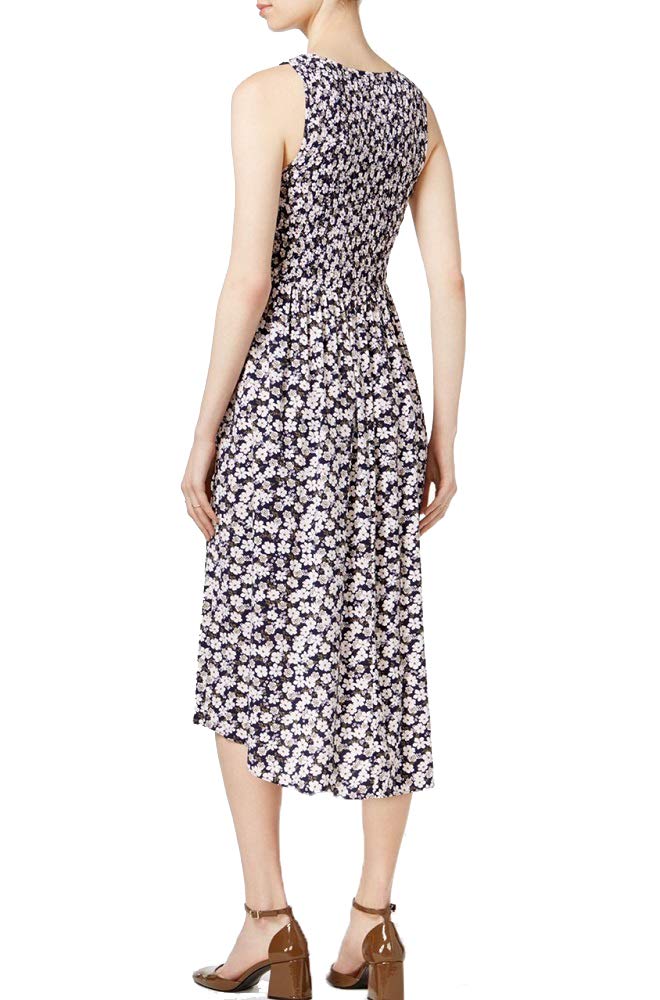 Maison Jules Printed Smocked Dress