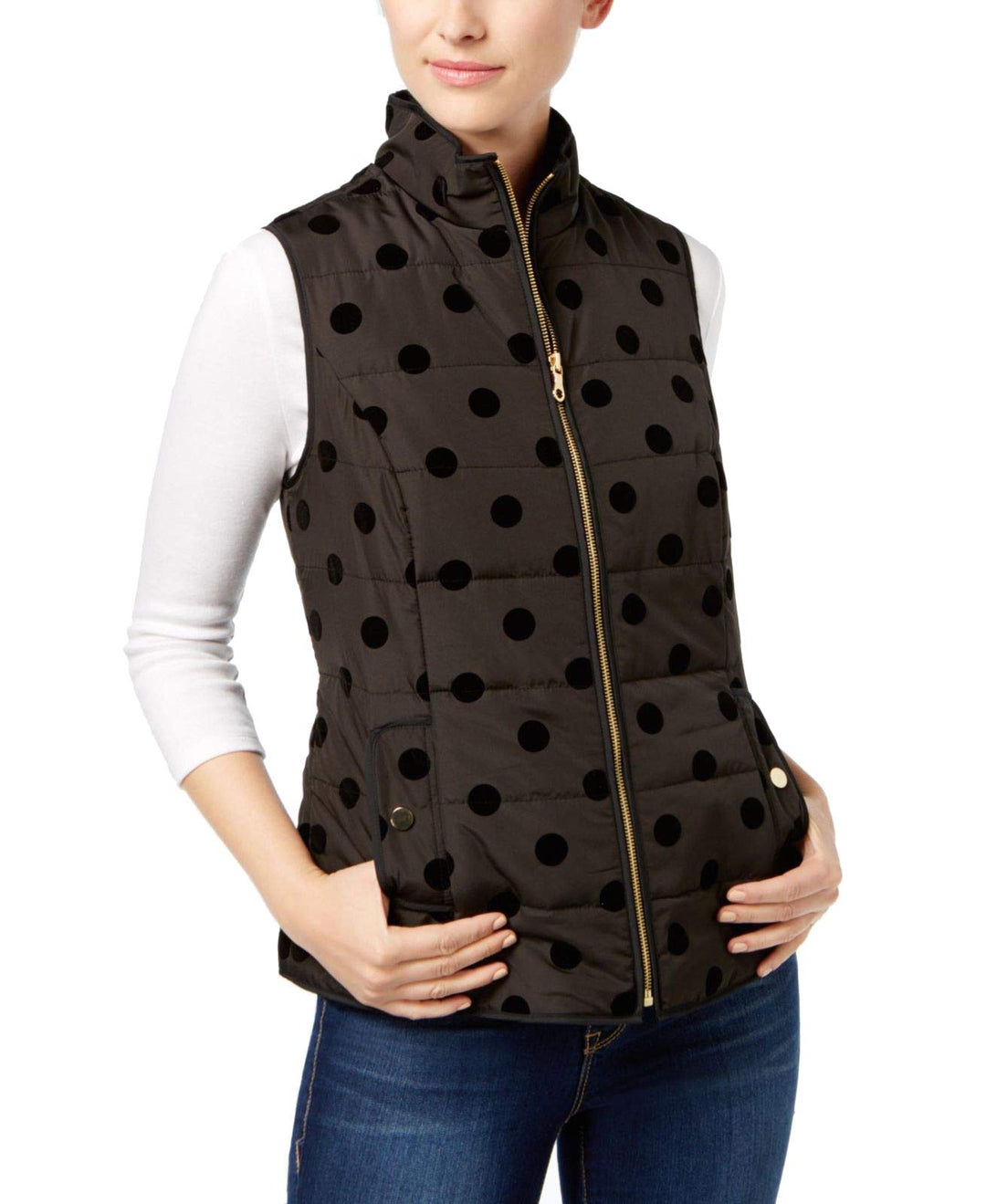 Charter Club Velour Dot Vest