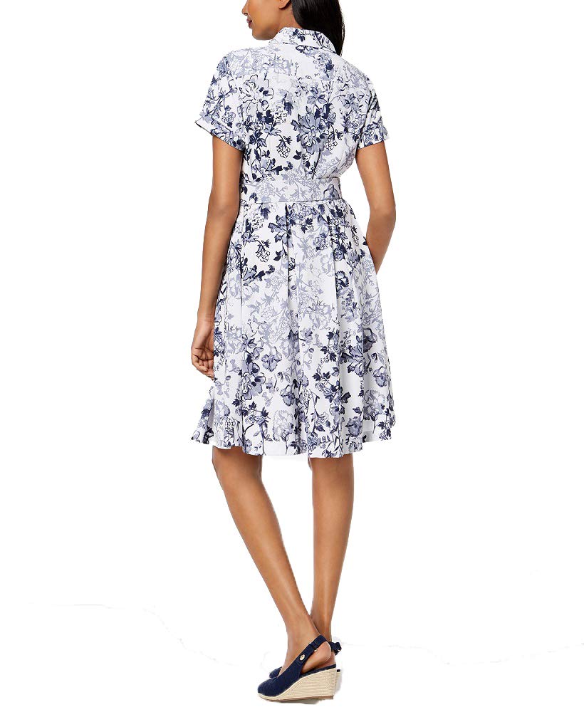 Charter Club Petite Printed Belted Shirtdress