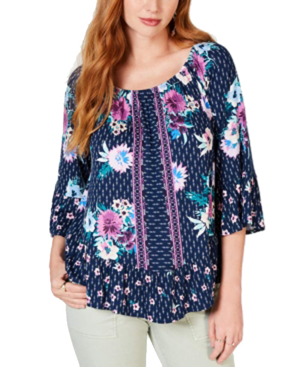 Off-The-Shoulder Floral-Print Top