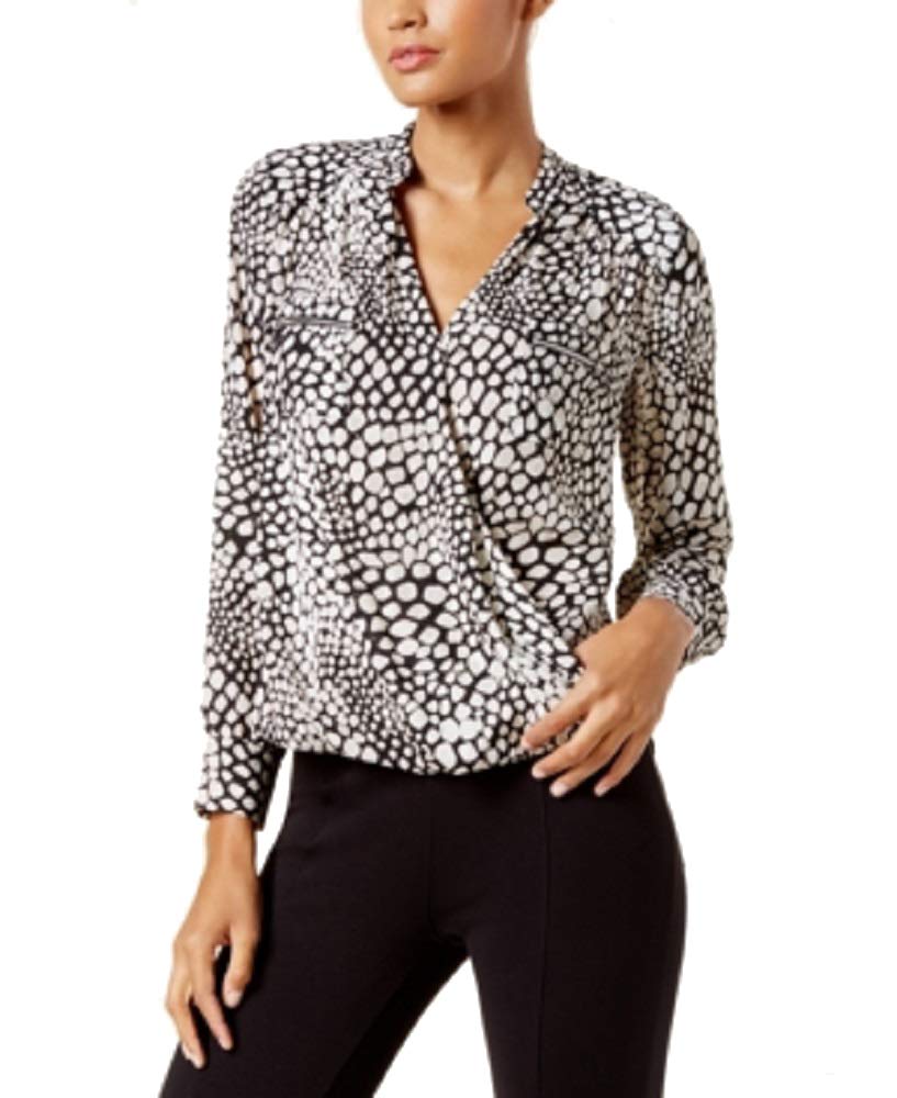 INC International Concepts Printed Surplice Top