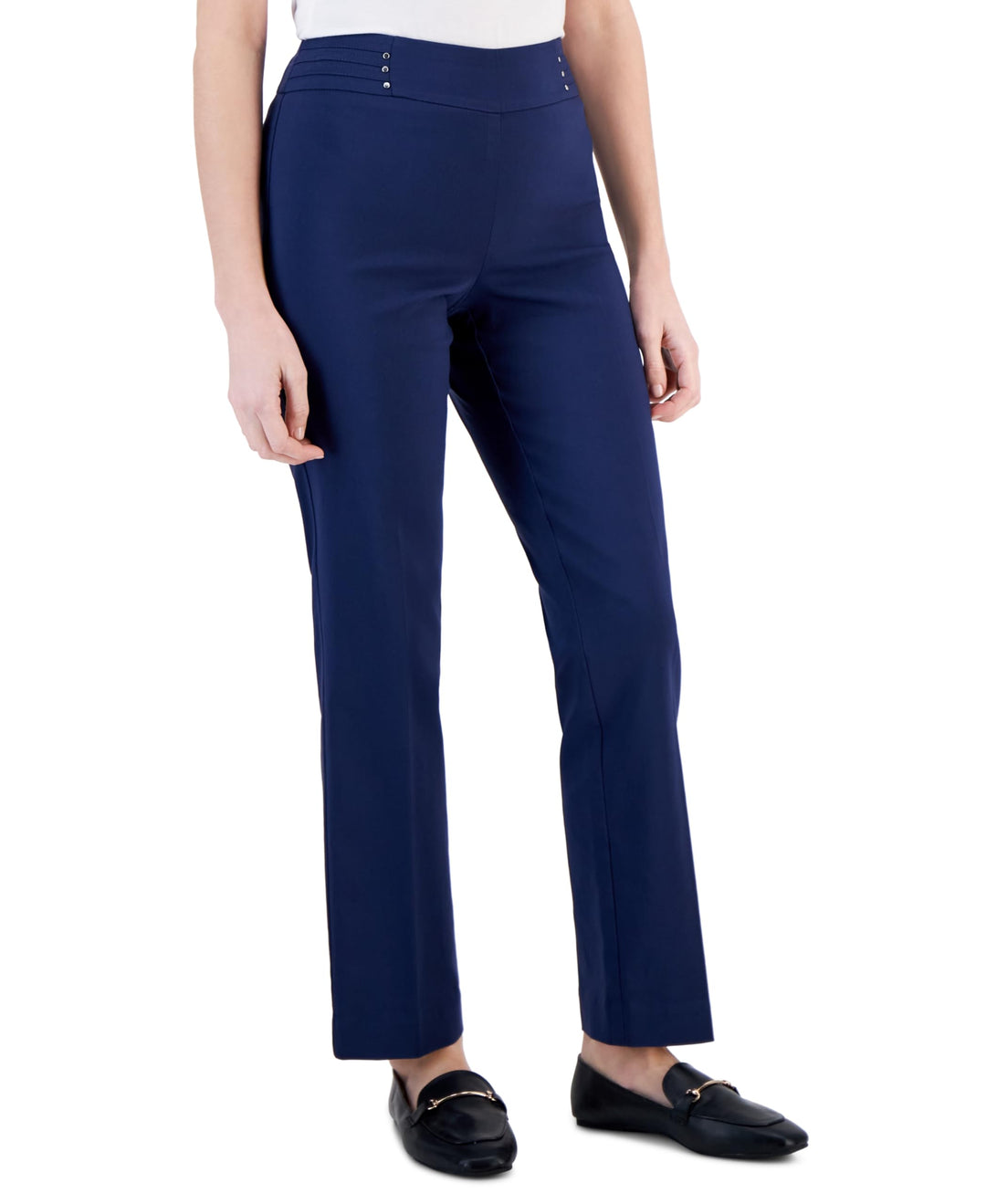 Studded Pull-On Pants, Petite & Petite Short