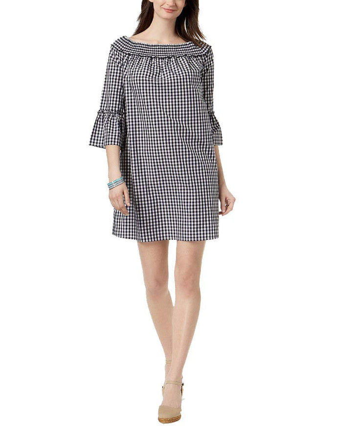 Charter Club Cotton Off The Shoulder Shift Dress