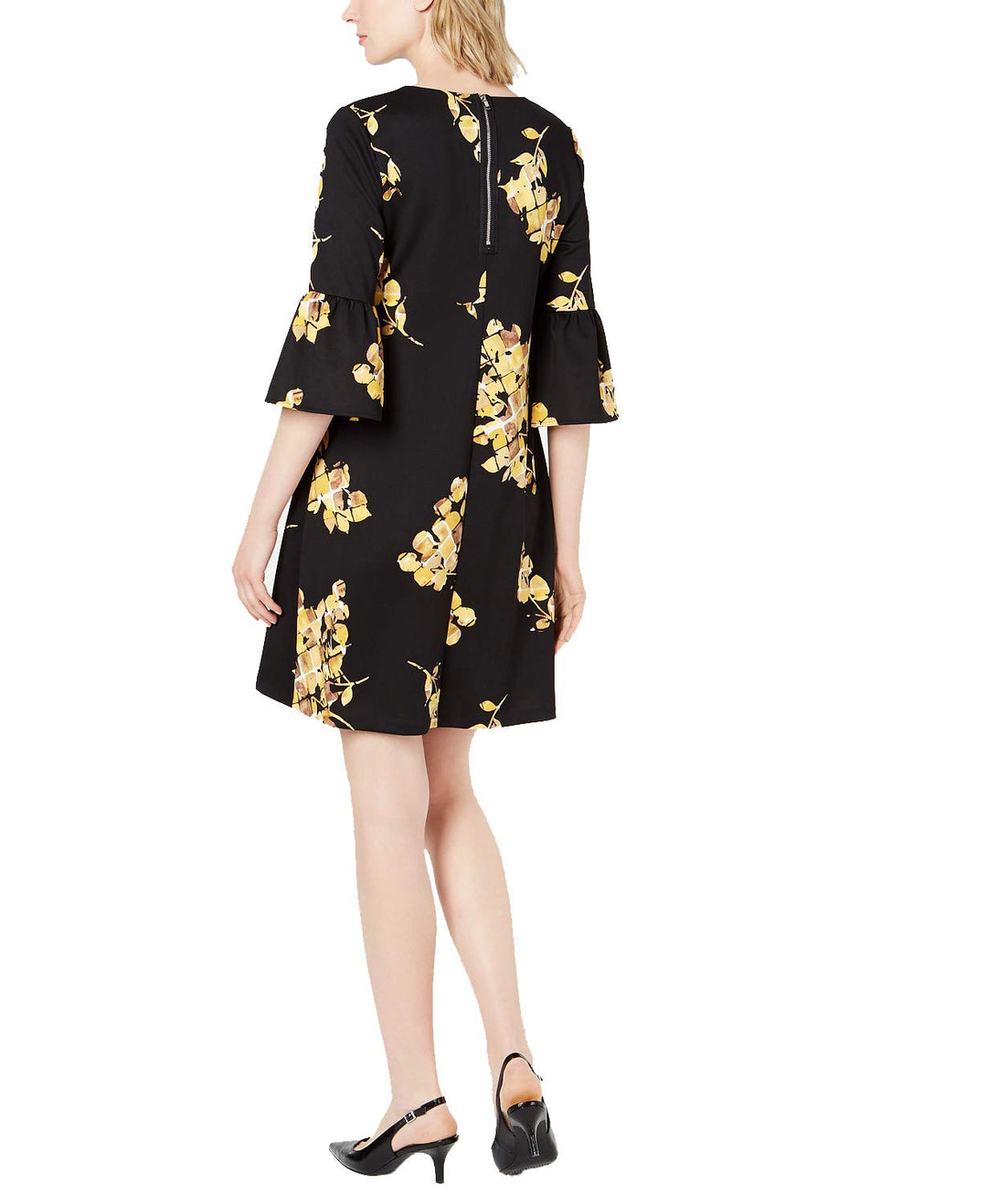 Scuba Bell-Sleeve Dress