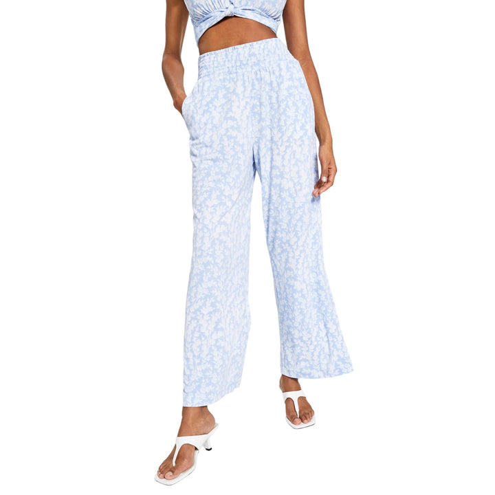 Bar III Petite Printed Wide Leg Pants