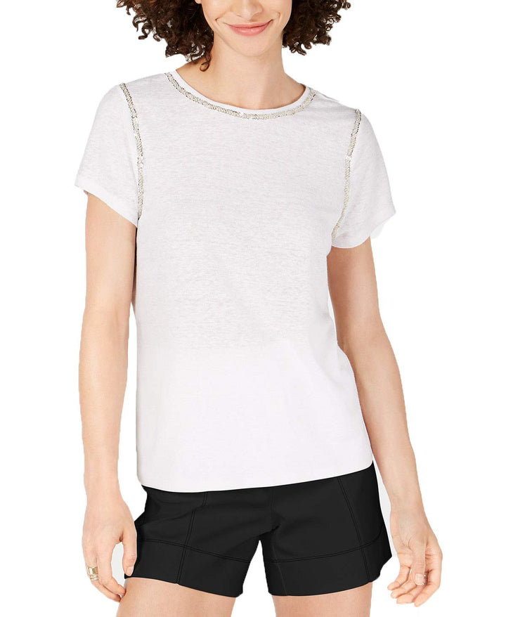 INC Sequin Stitch T-Shirt