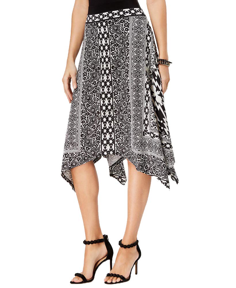 Handkerchief Hem Midi Skirt