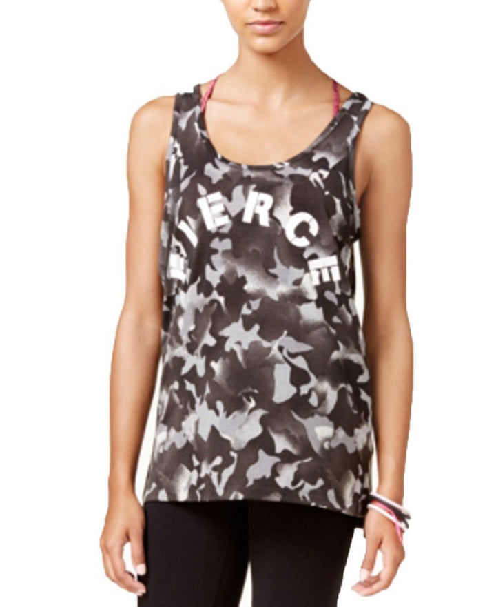 Material Girl Active Juniors Ladder Back Graphic Tank Top