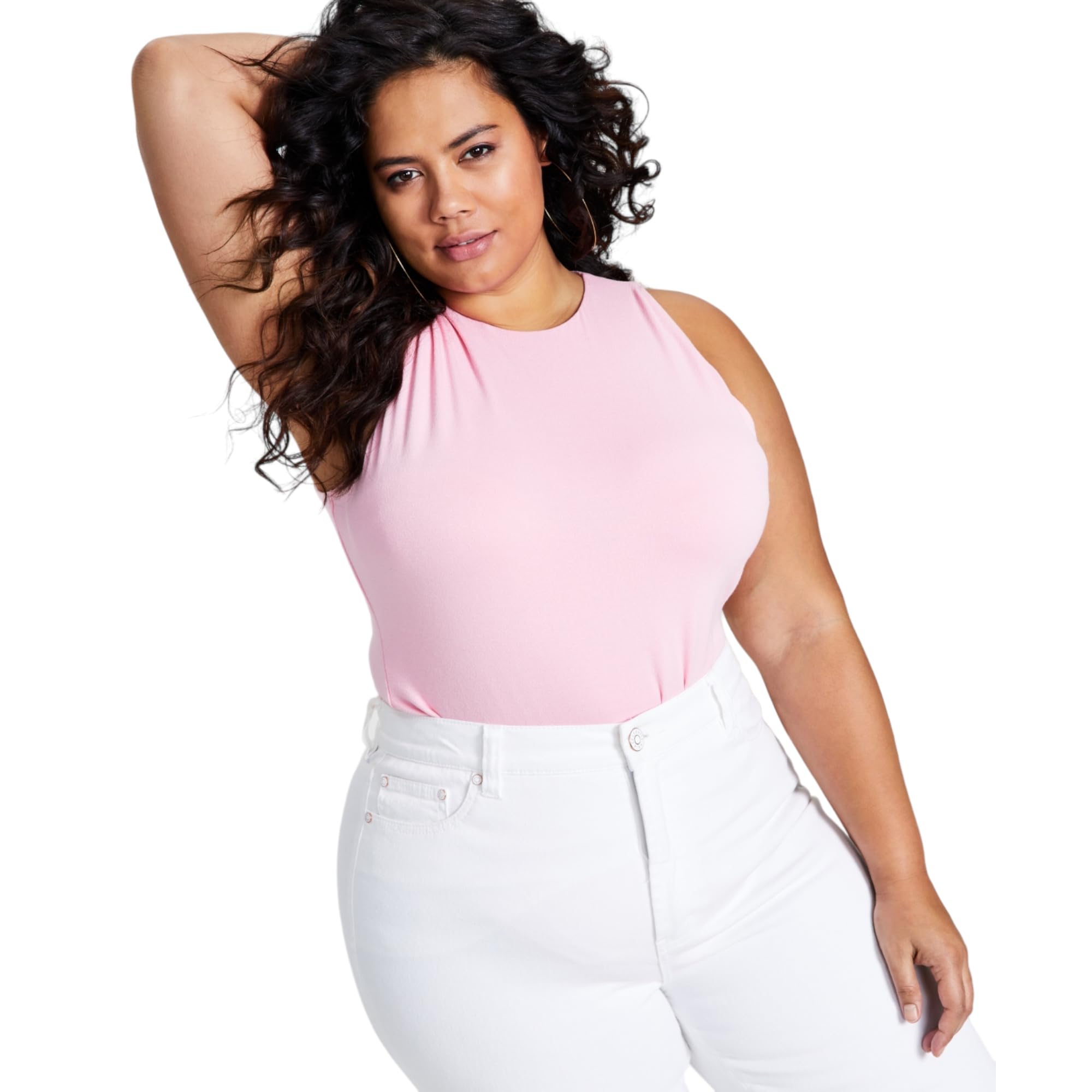 Bar III Trendy Plus Size Bodycon Tank Bodysuit
