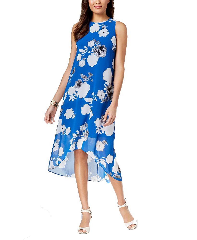 Alfani Petite Printed High Low Maxi Dress