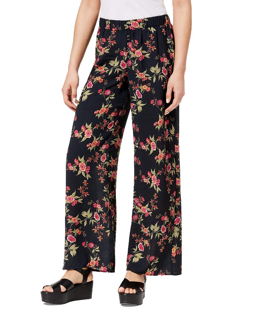 Hippie Rose Juniors Printed Wide Leg Soft Pants