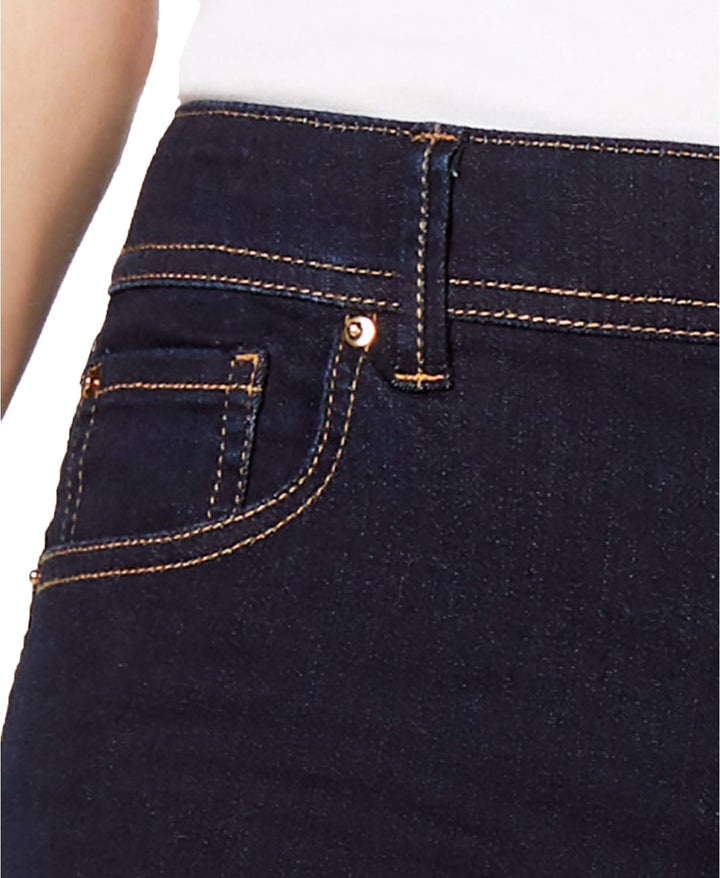 High Waisted Button Fly Bootcut Jeans