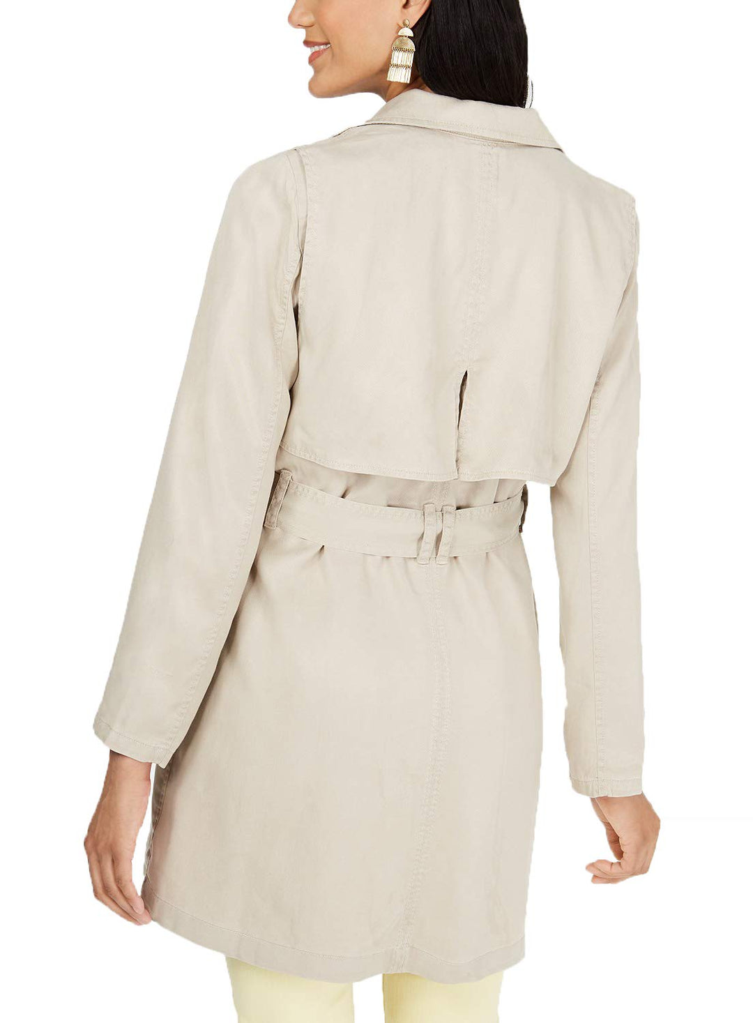 Style & Co Draped Trench Coat