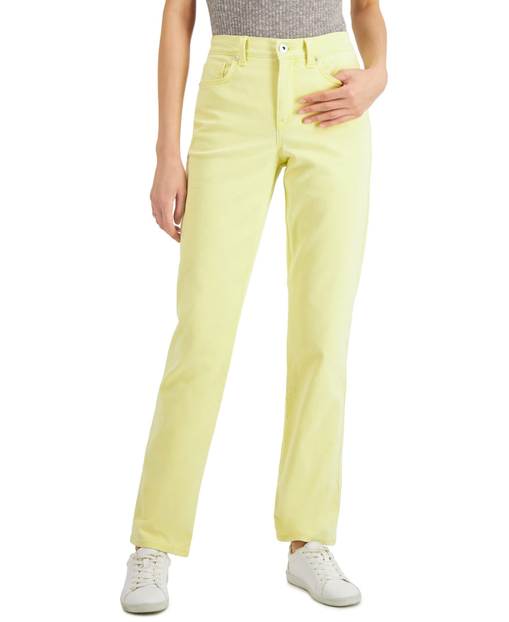 High Rise Straight-Leg Jeans