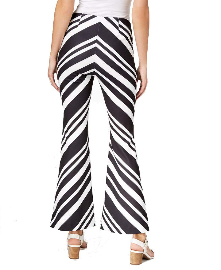 Printed Flare-Leg Pants