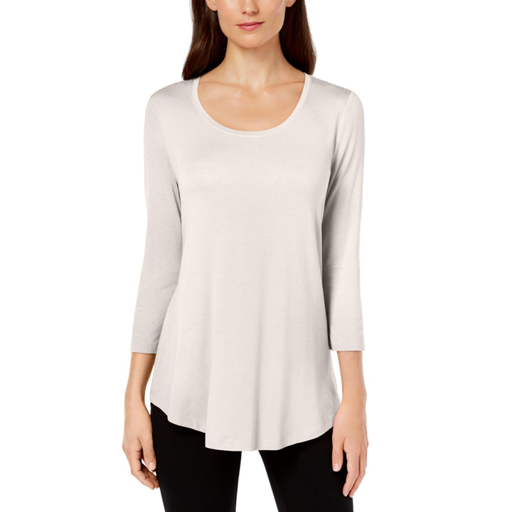JM Collection Scoop Neck Top