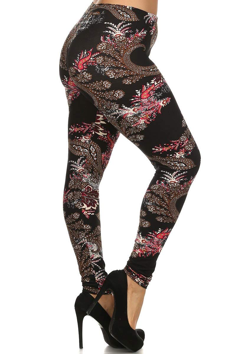 Buttery Smooth Berry Plume Plus Size Leggings