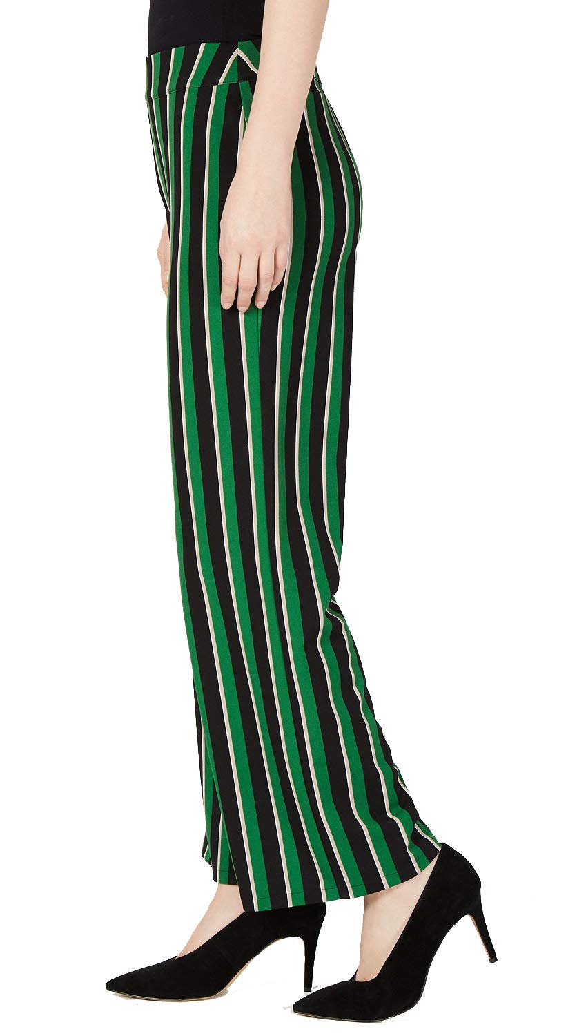 I.N.C. Pull-On Striped Wide-Leg Pants