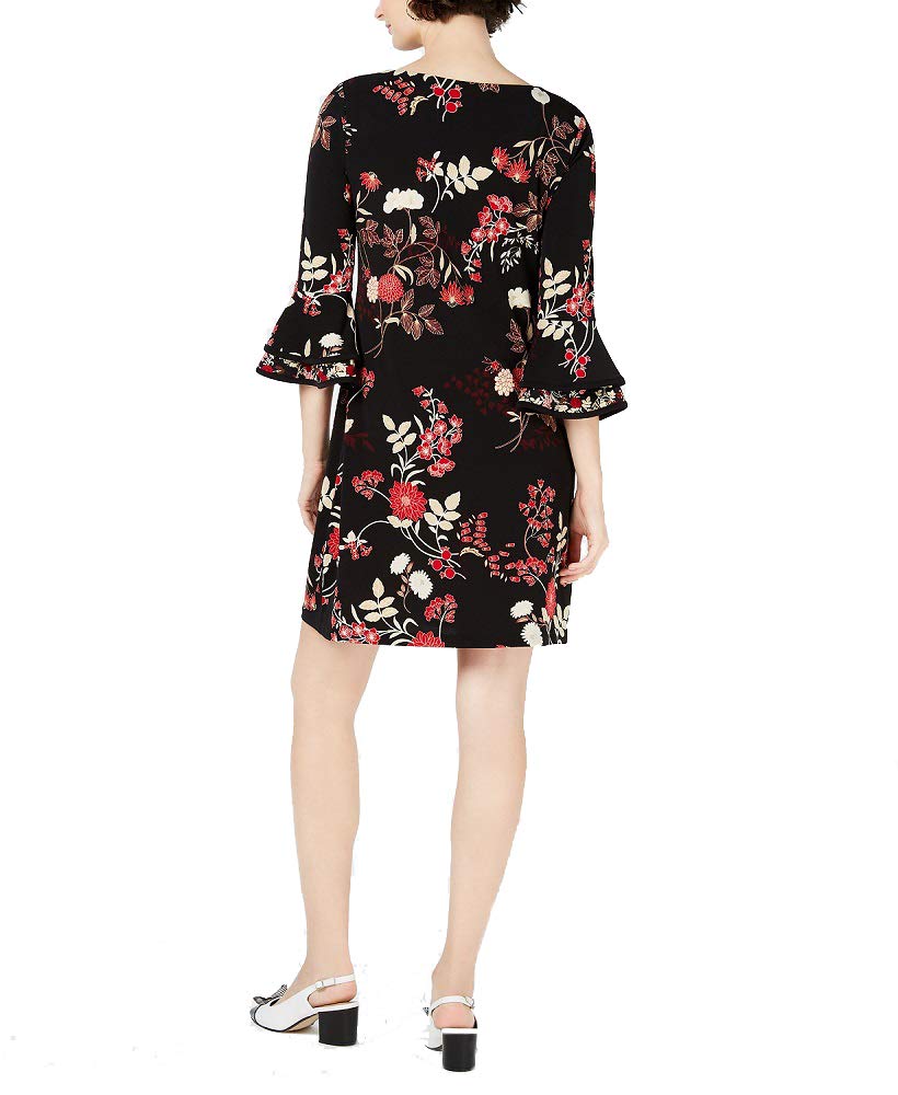 Charter Club Printed Bell Sleeve Shift Dress