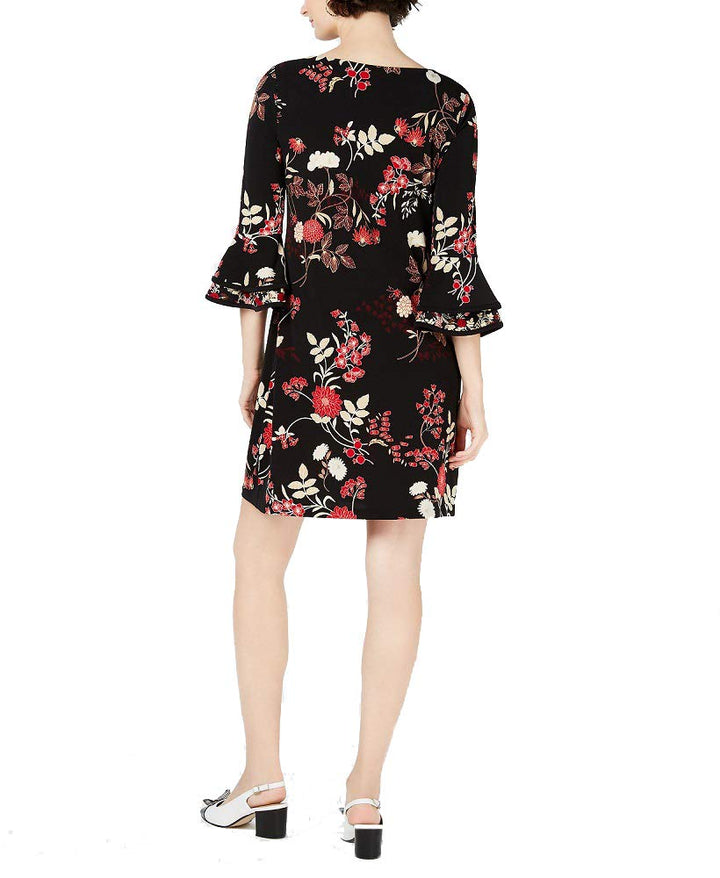 Charter Club Printed Bell Sleeve Shift Dress
